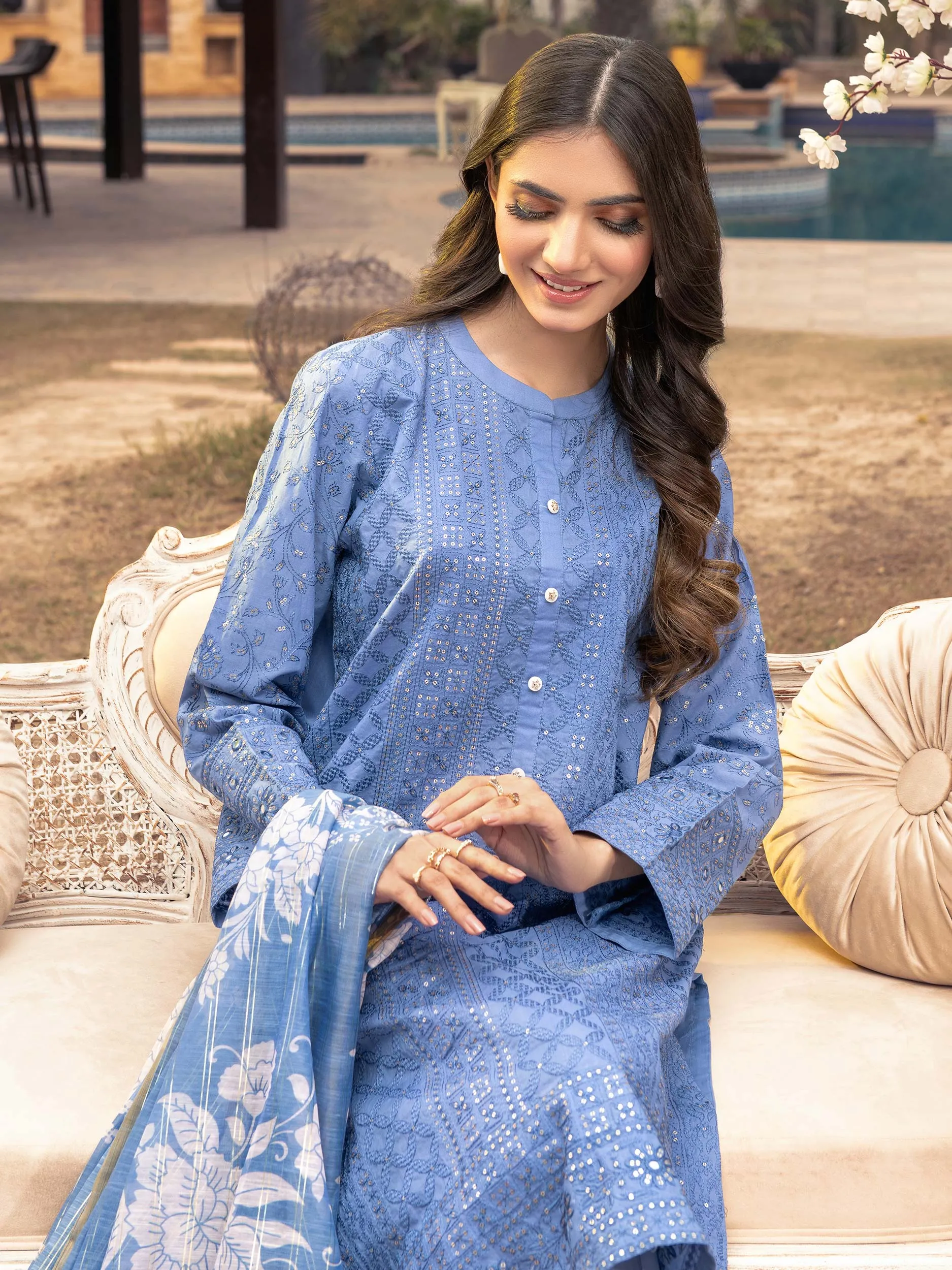 2 Piece Lawn Suit-Embroidered (Unstitched)