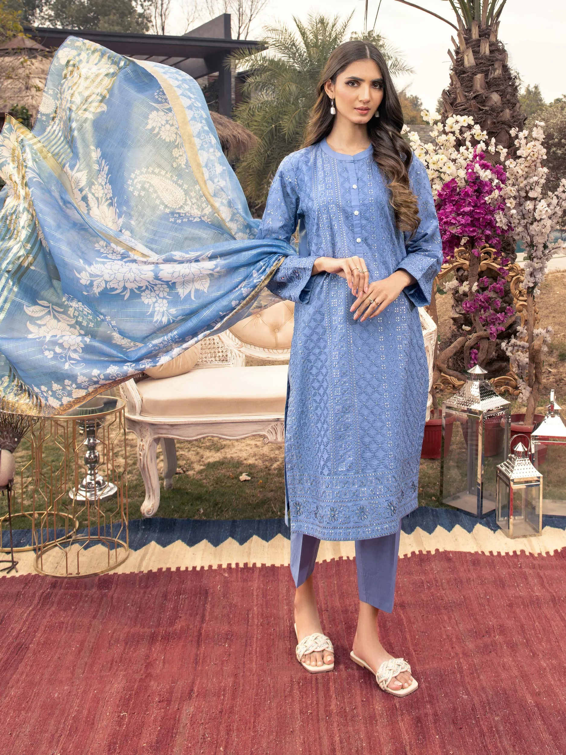 2 Piece Lawn Suit-Embroidered (Unstitched)