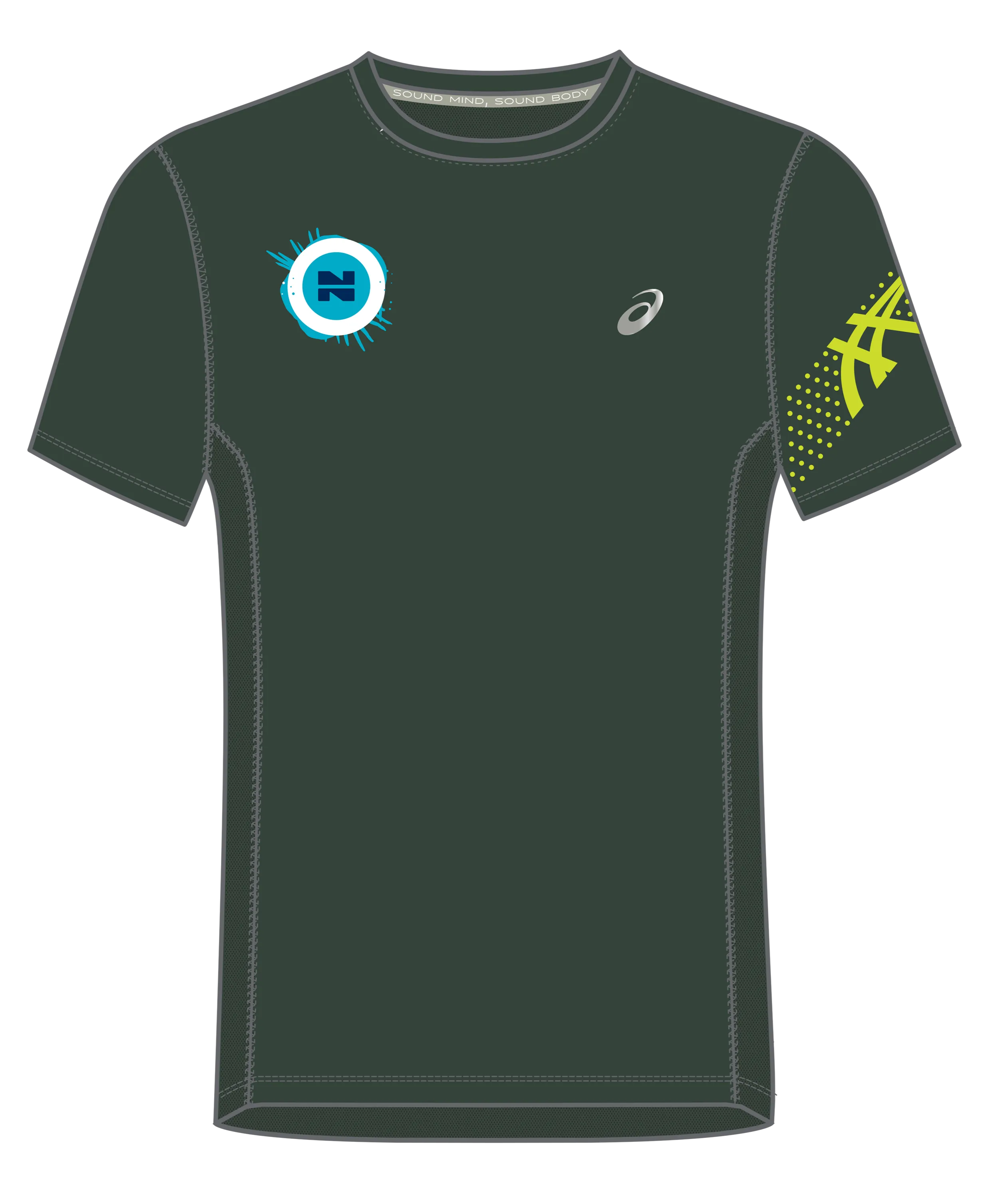 2023 Noosa Triathlon Men's ASICS Icon Short Sleeve Tee - Rain Forest