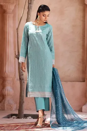 3PC Embroidered Unstitched Jacquard Suit KCNE-2620