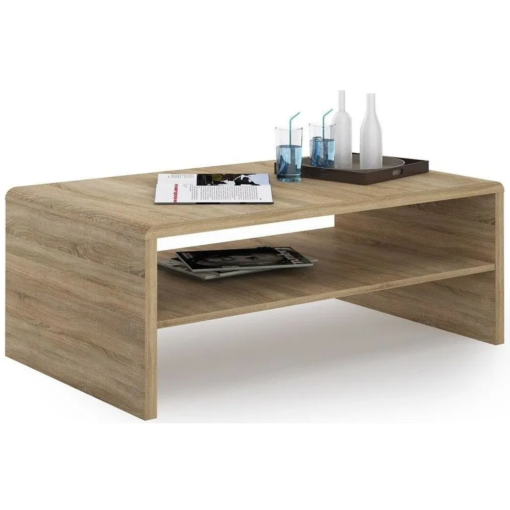 4 You Sonama Oak Finish Wooden Coffee Table