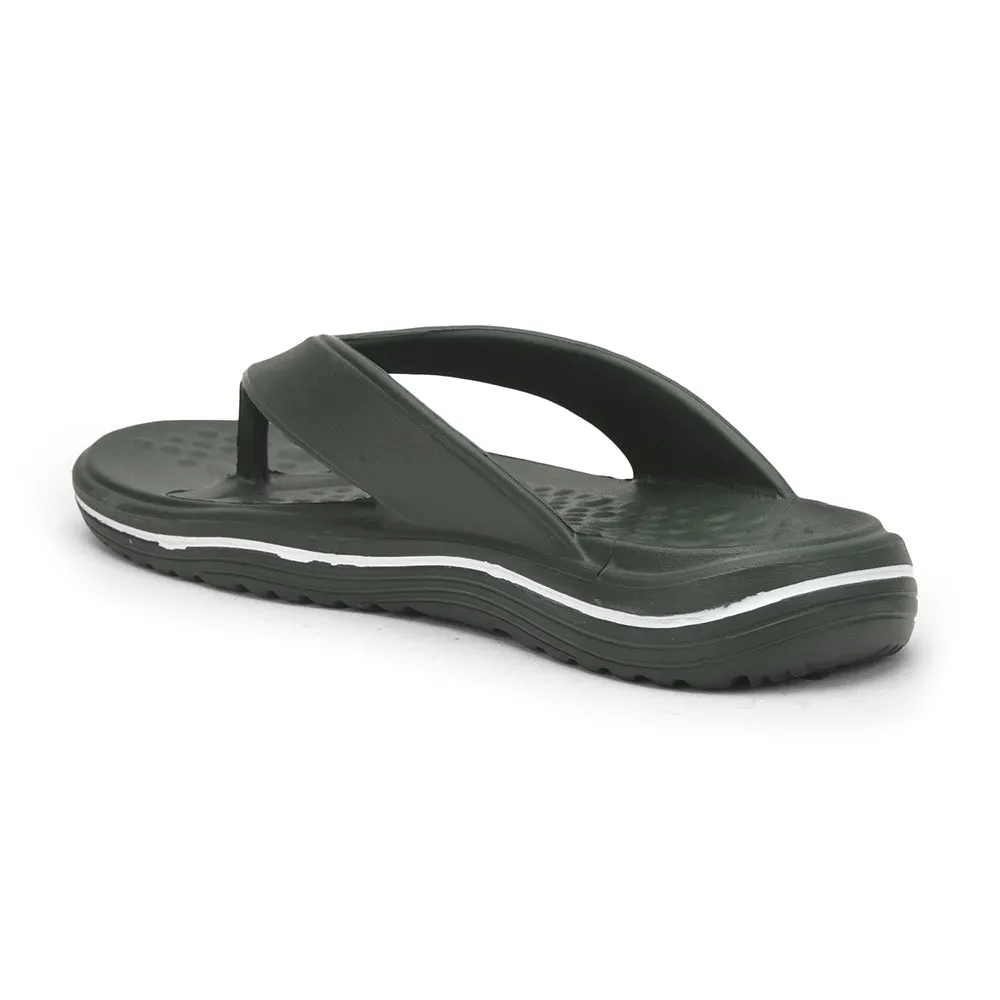 A-HA Casual Olive Green Flip Flop For Men BEACHTIME By Liberty