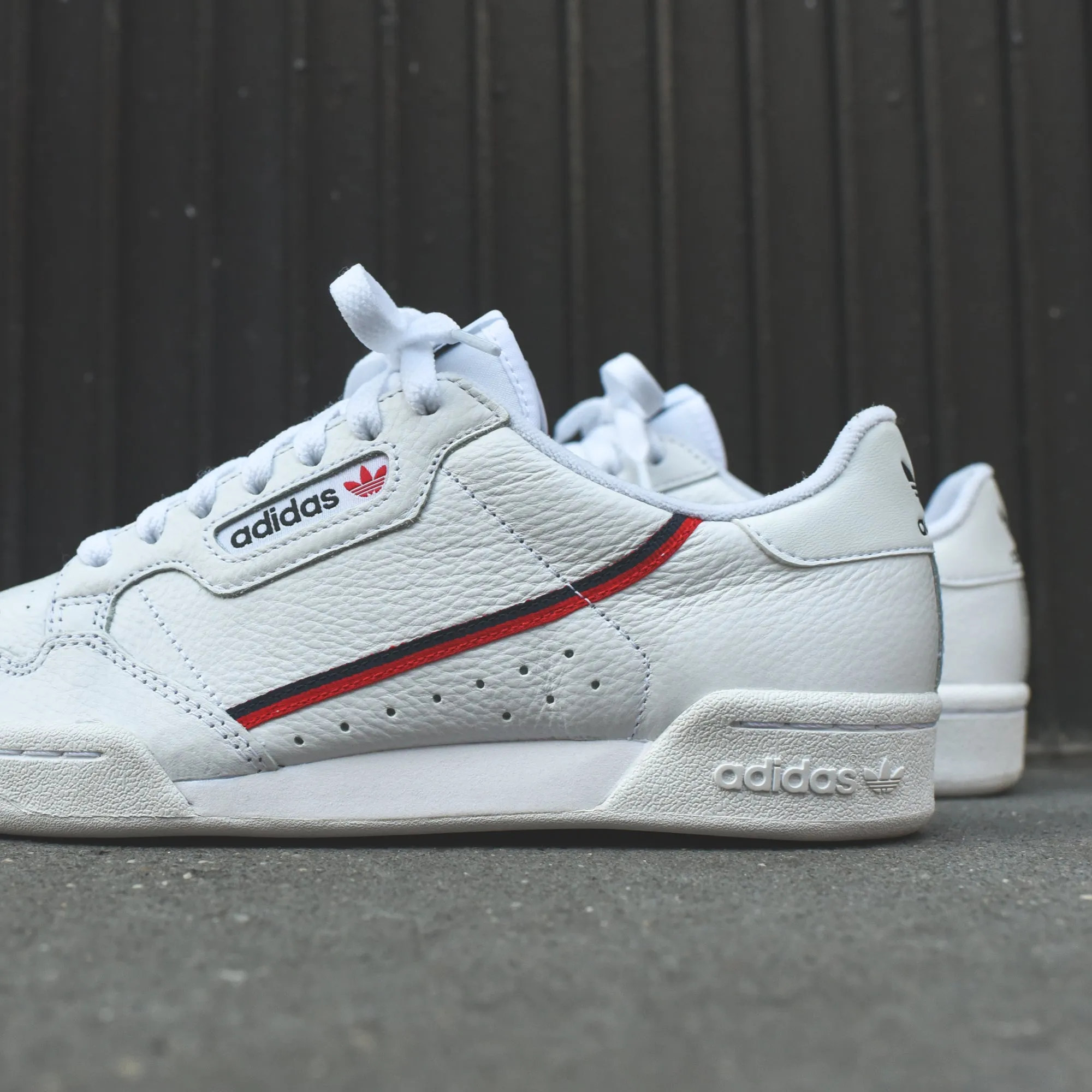 adidas Originals Continental 80 - White / Scarlet / Collegiate Navy