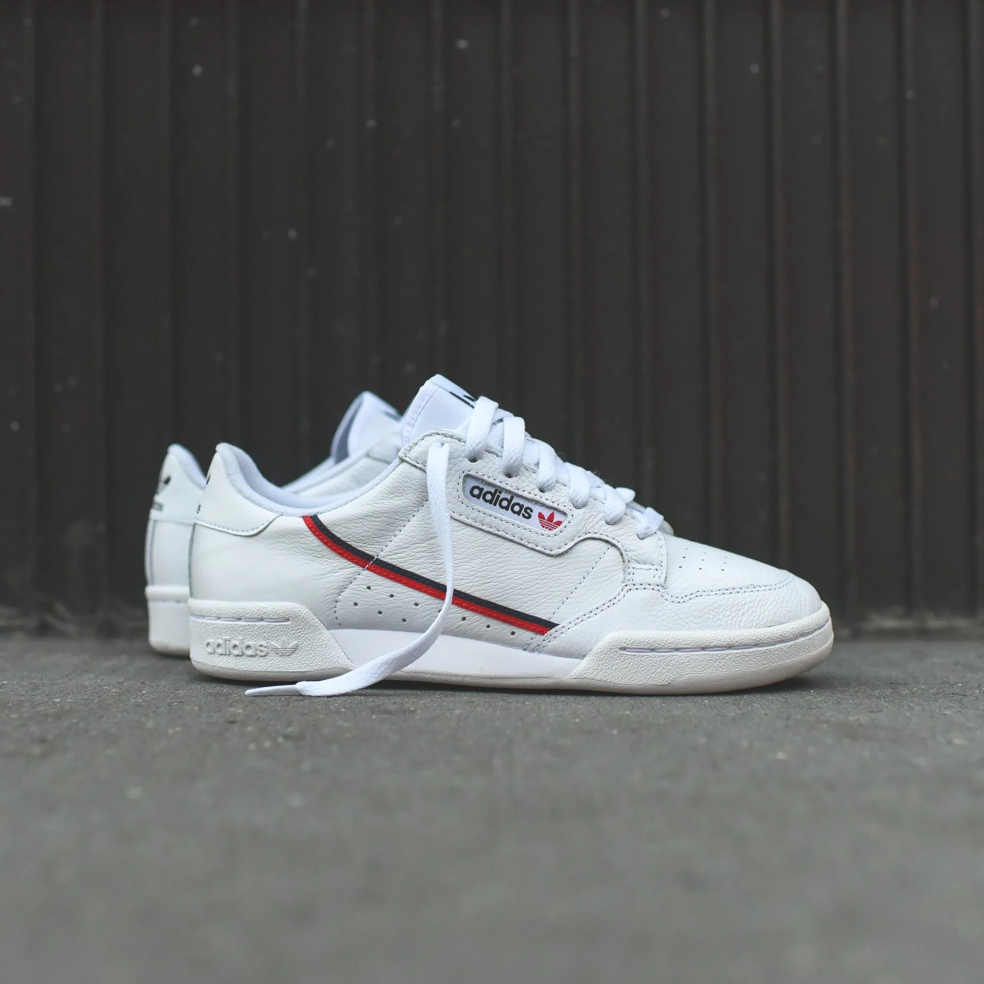 adidas Originals Continental 80 - White / Scarlet / Collegiate Navy