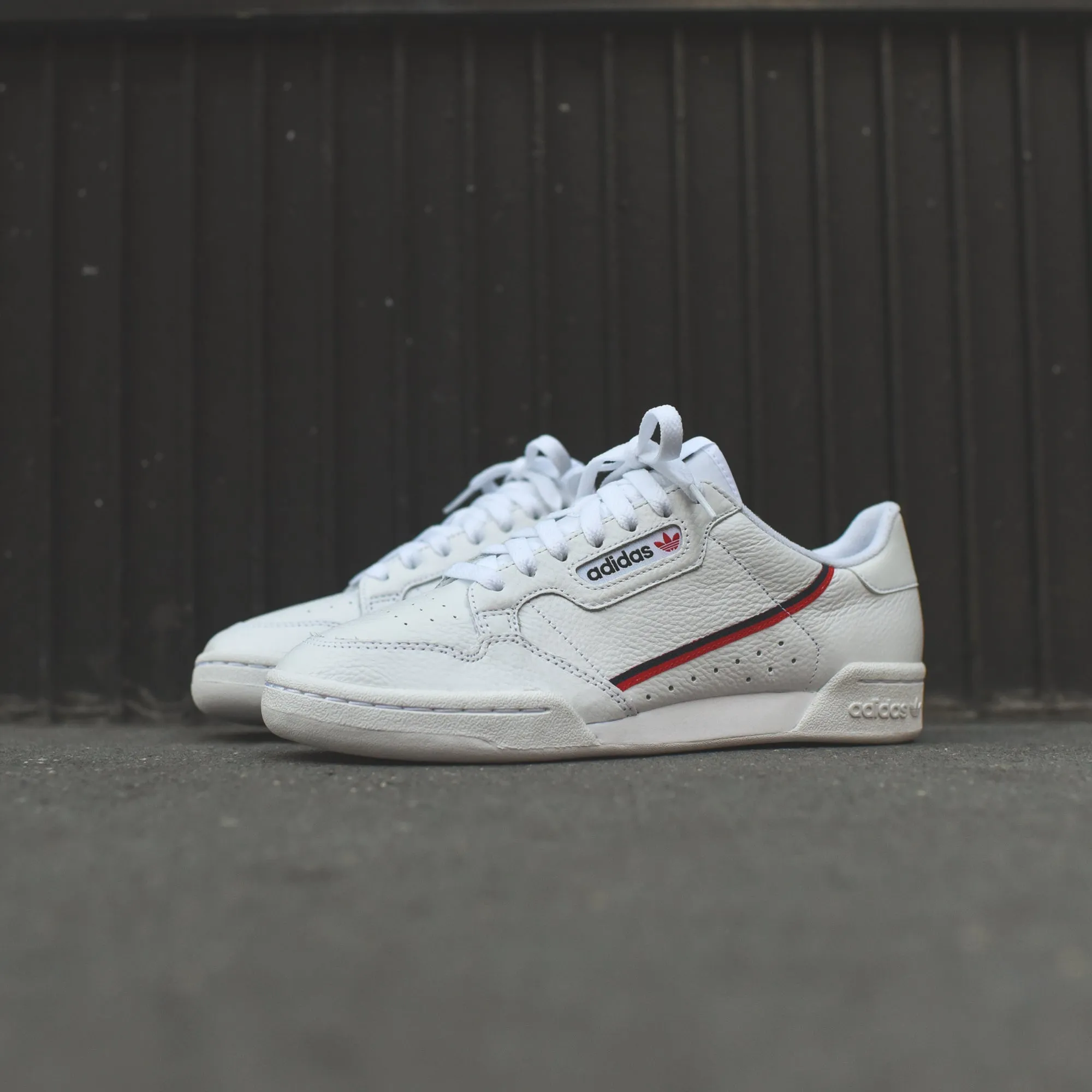 adidas Originals Continental 80 - White / Scarlet / Collegiate Navy