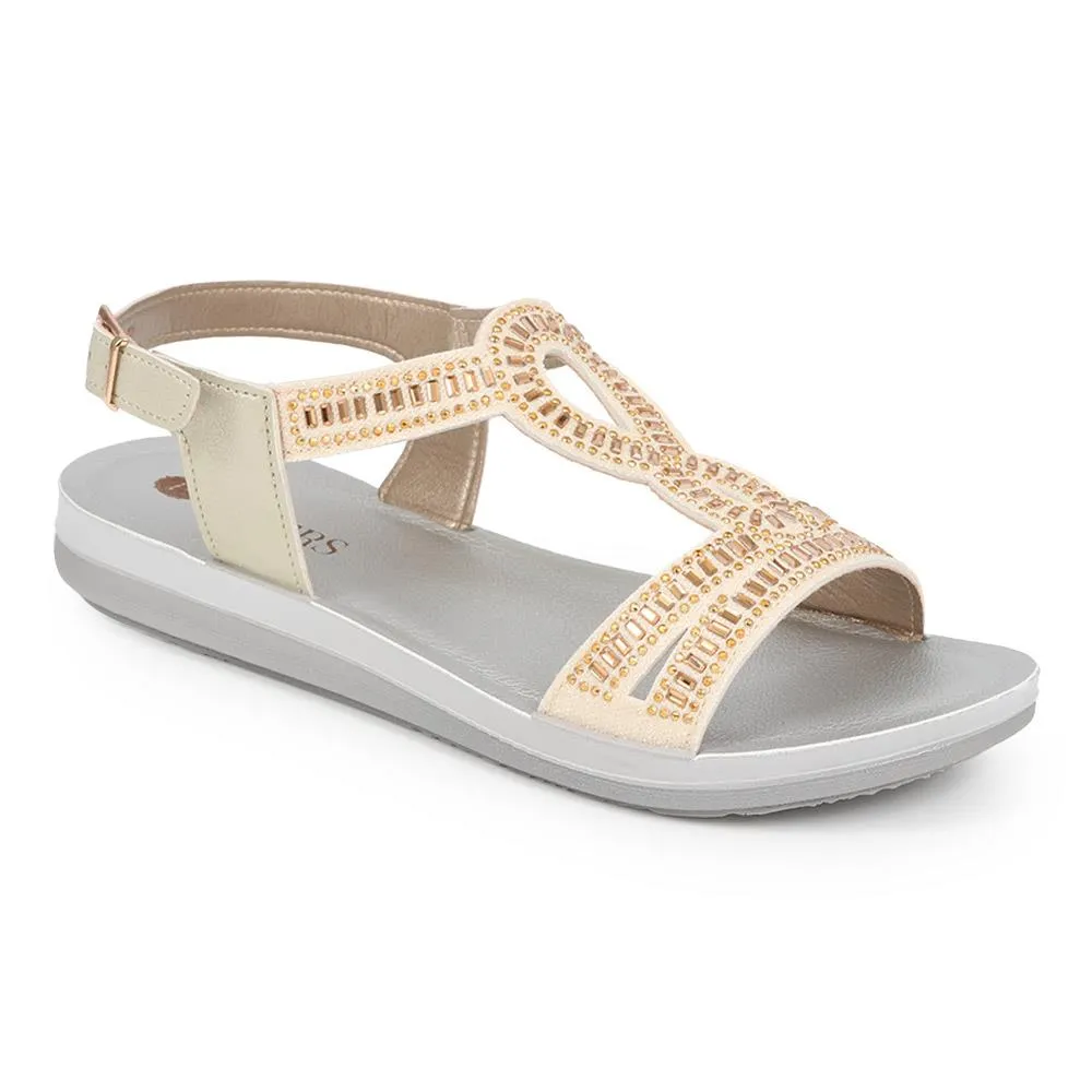 Adjustable Embellished Sandals  - INB39017 / 325 260