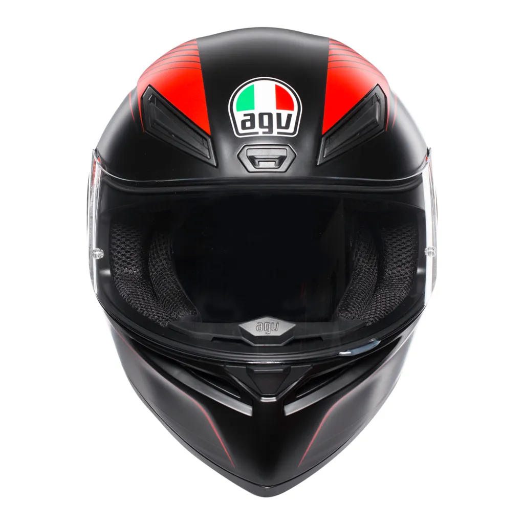 AGV K1 "Warm Up" Helmet - Black / Red