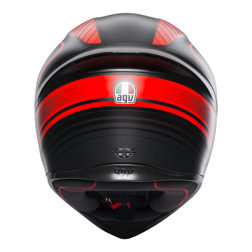 AGV K1 "Warm Up" Helmet - Black / Red