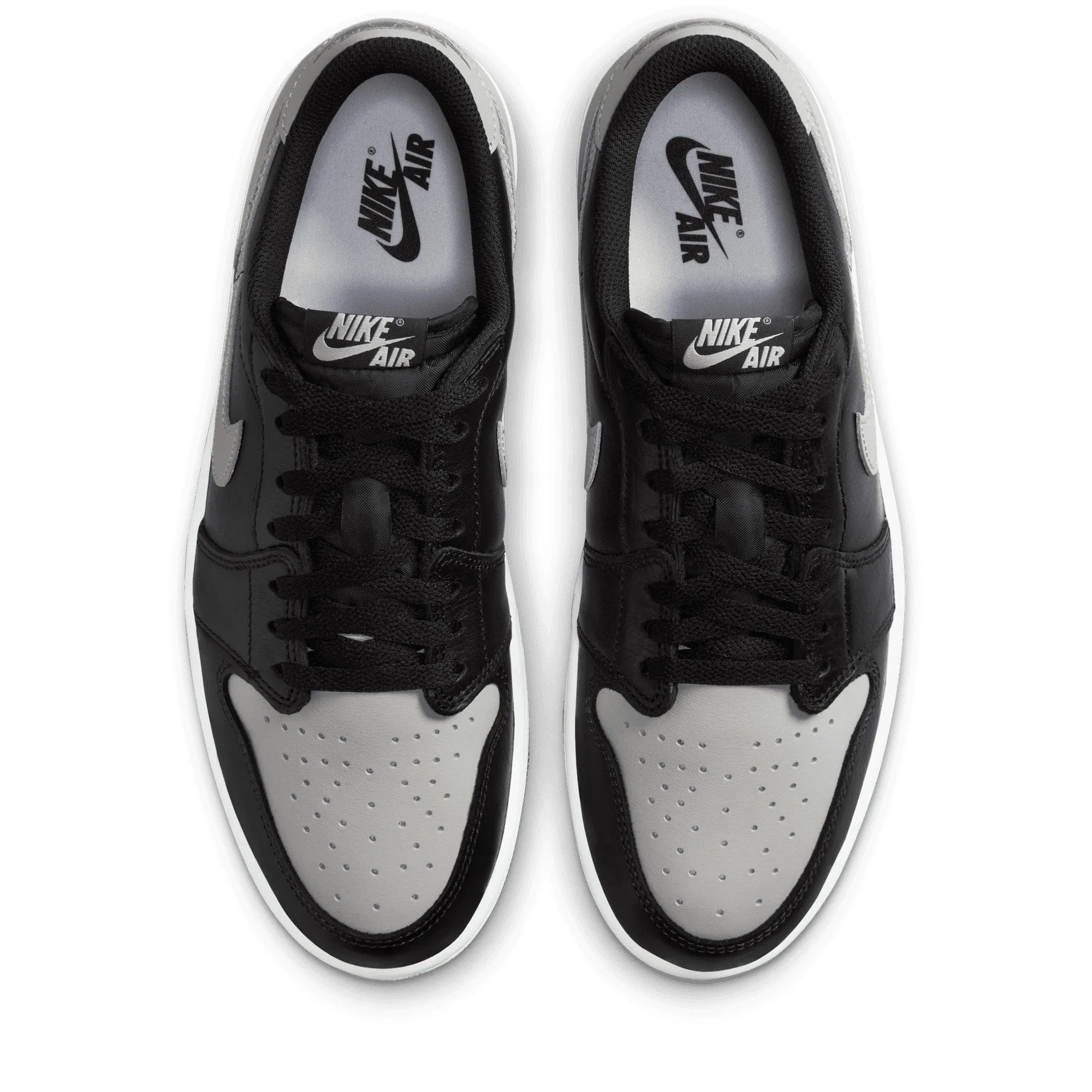 Air Jordan 1 Retro Low OG 'Shadow' - Black/Medium Grey