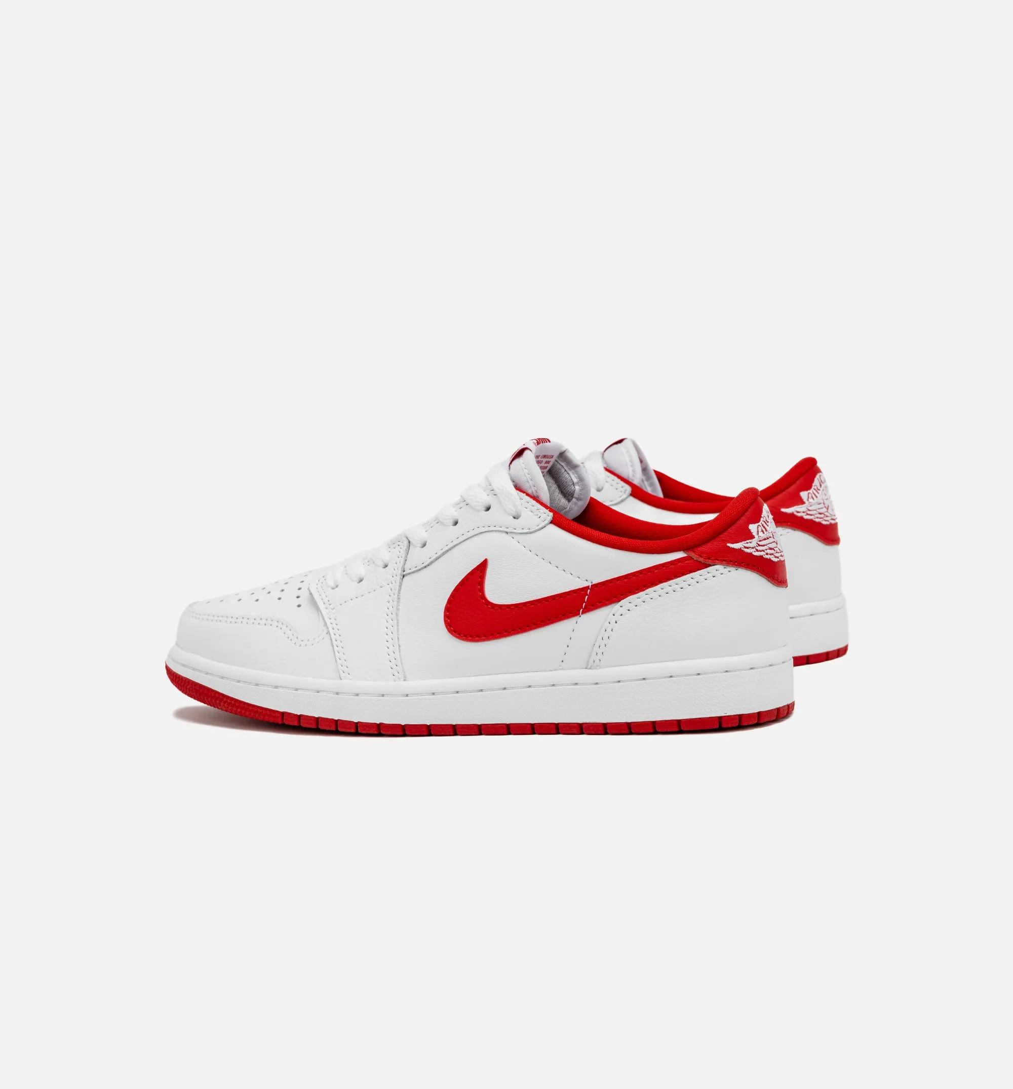 Air Jordan 1 Retro Low OG University Red Mens Lifestyle Shoe - White/Red