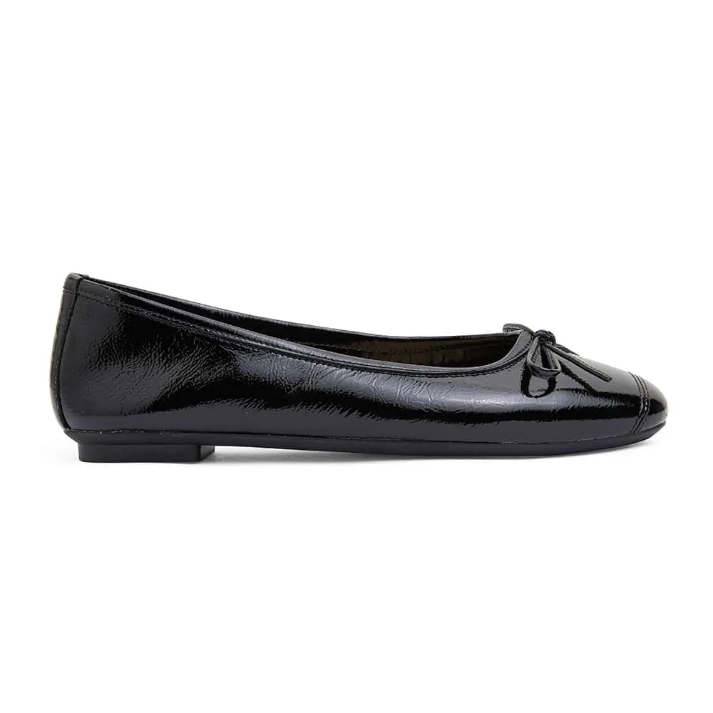 Alexa Flat in Black Patent