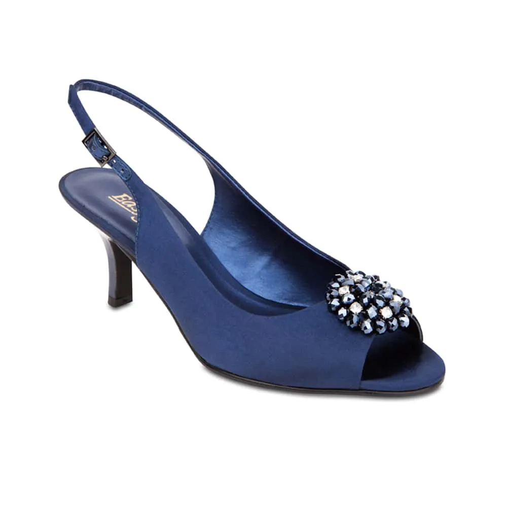 Anissa Heel in Navy Fabric