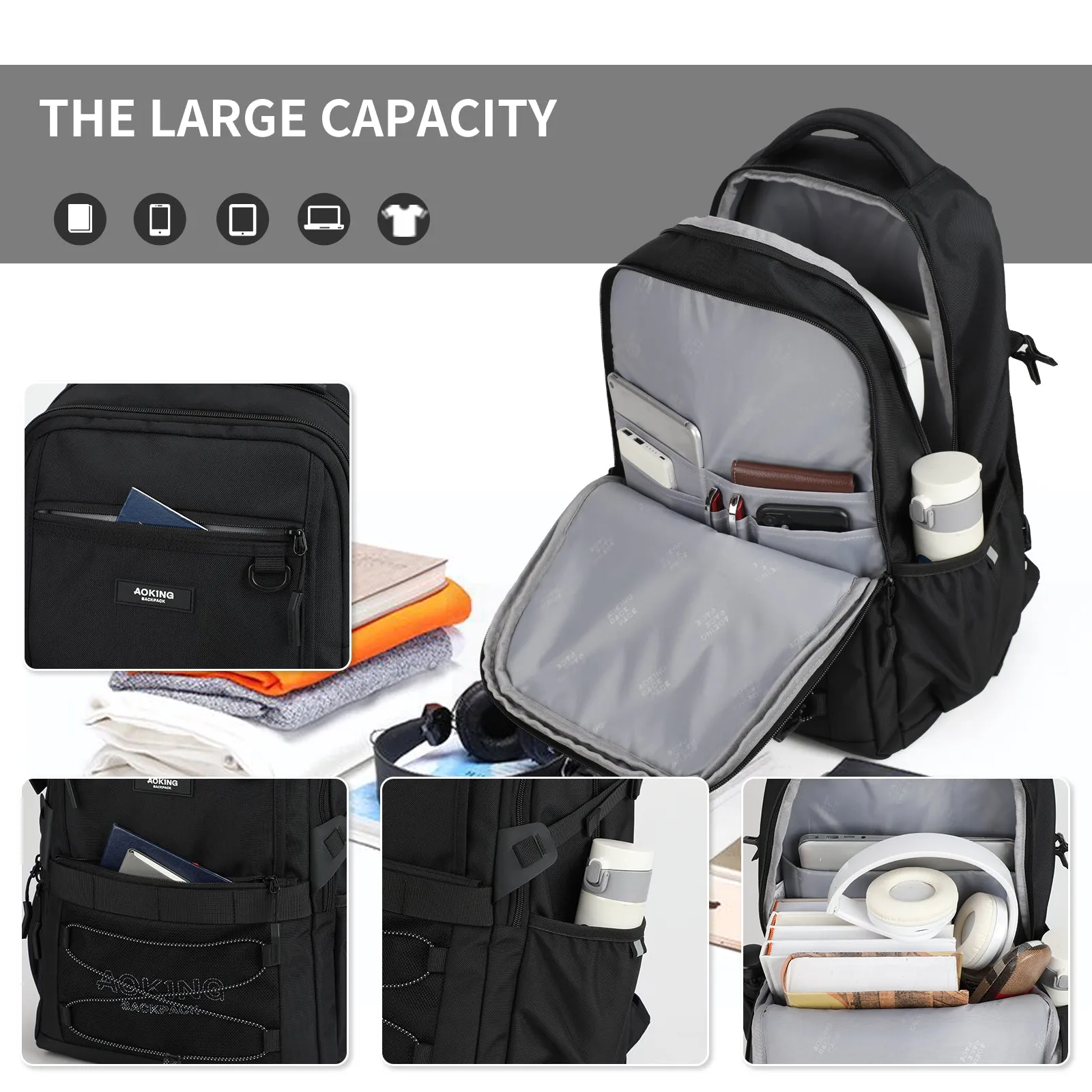 Aoking Upgraded Ergonomic Student Backpack