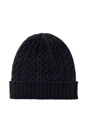 Aran Cable Cashmere Beanie