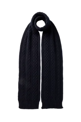 Aran Cable Cashmere Scarf