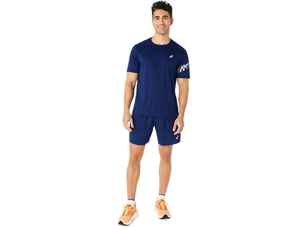 ASICS MEN'S ICON SHORT SLEEVE NAVY TEE