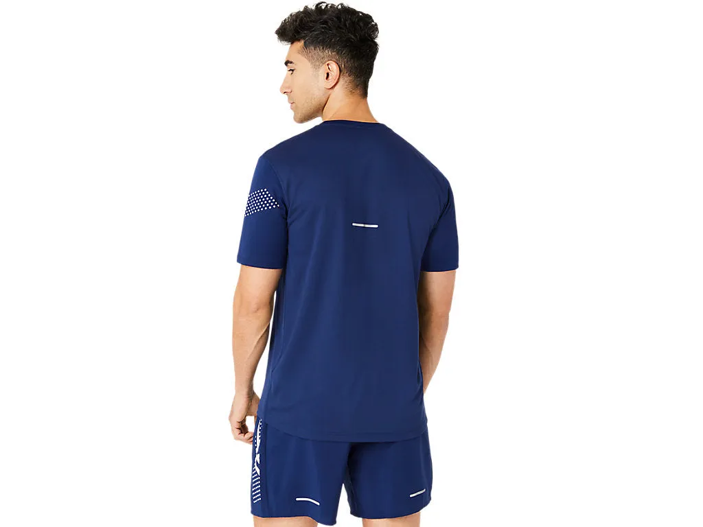 ASICS MEN'S ICON SHORT SLEEVE NAVY TEE