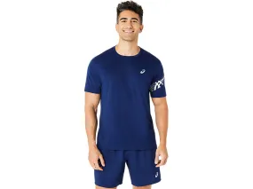 ASICS MEN'S ICON SHORT SLEEVE NAVY TEE