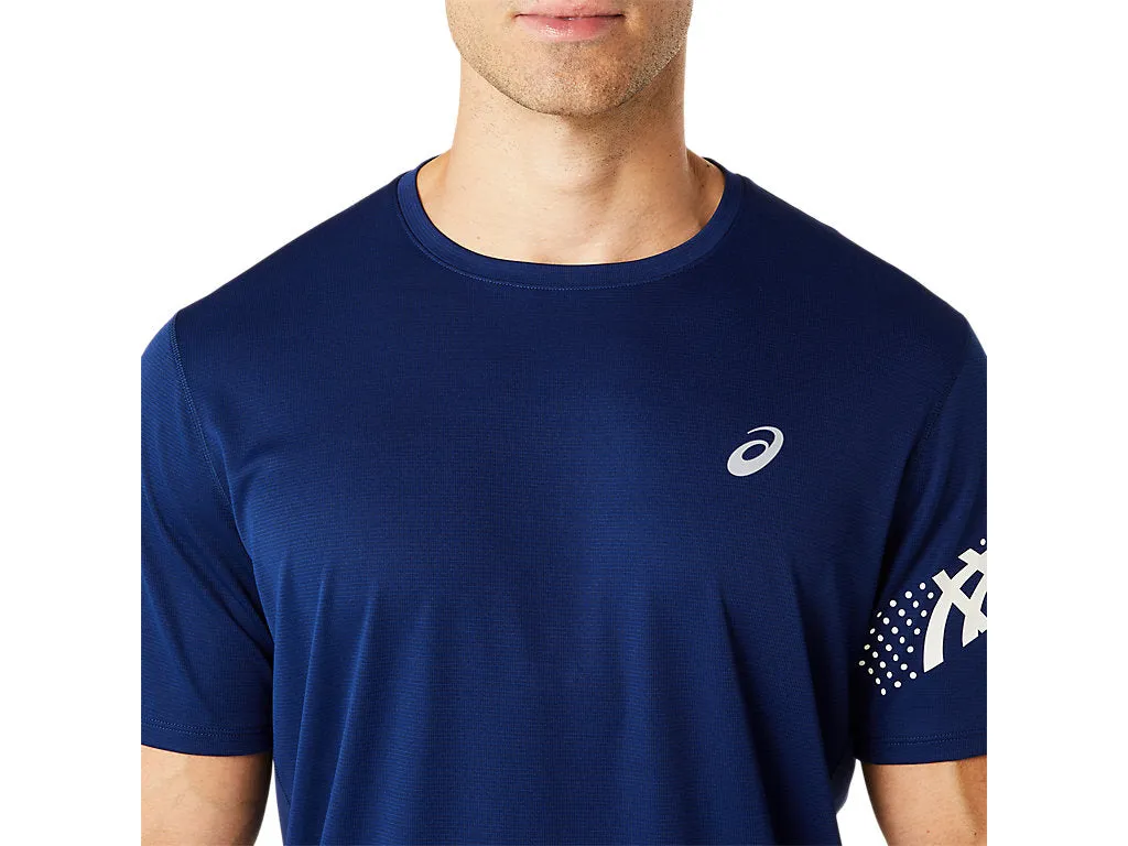 ASICS MEN'S ICON SHORT SLEEVE NAVY TEE