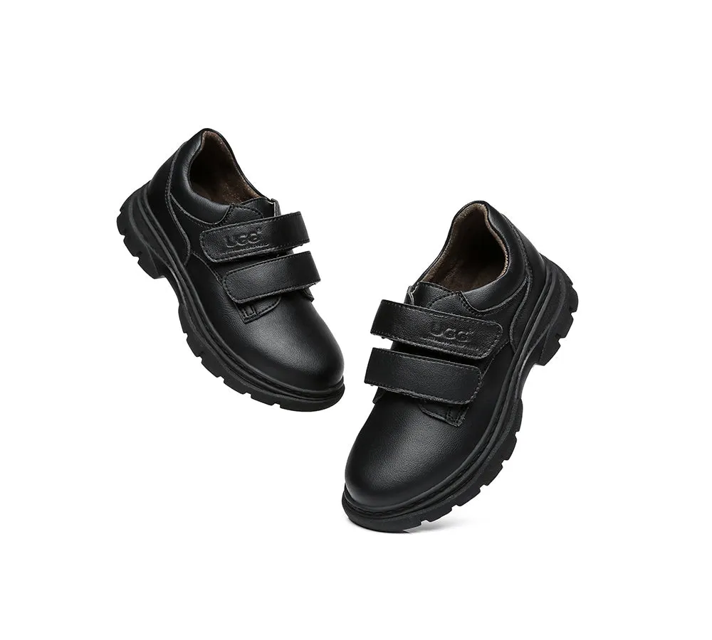 AUSTRALIAN SHEPHERD® Senior Black Leather School Shoes Ava