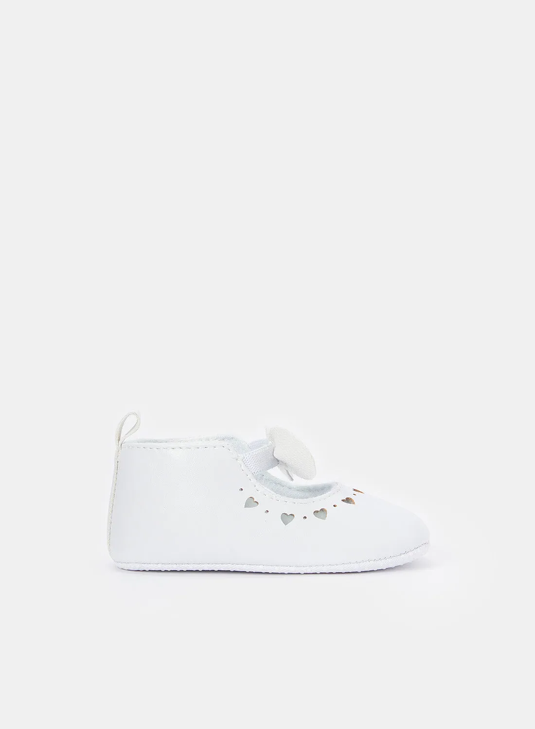 Babies White Pram Shoe