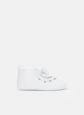 Babies White Pram Shoe