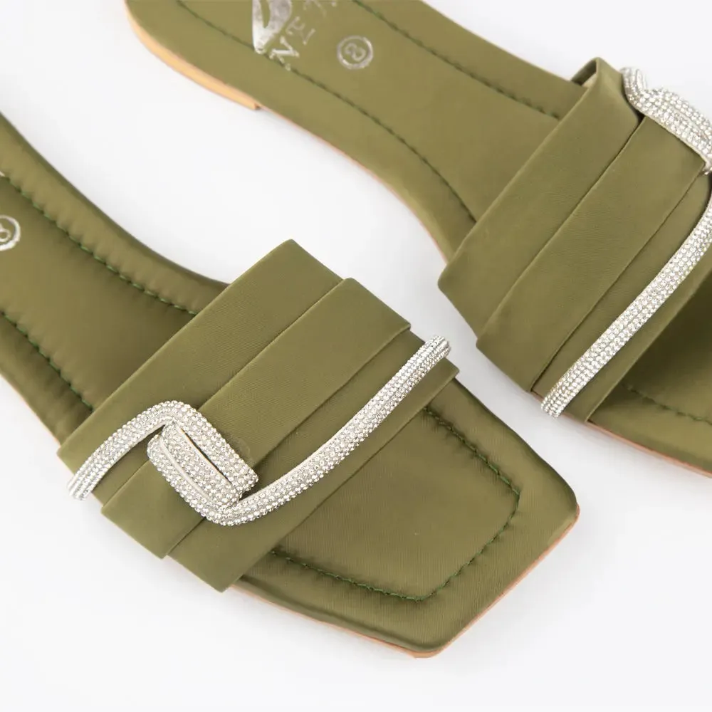 BAND SLIPPERS Green