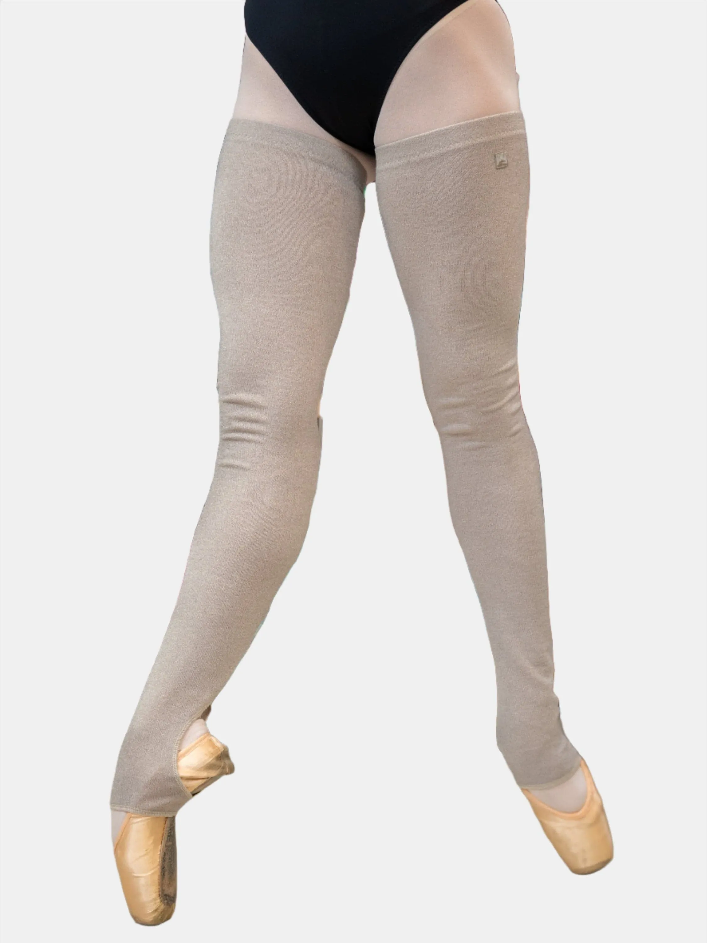 Beige Long Dance Leg Warmers MP907