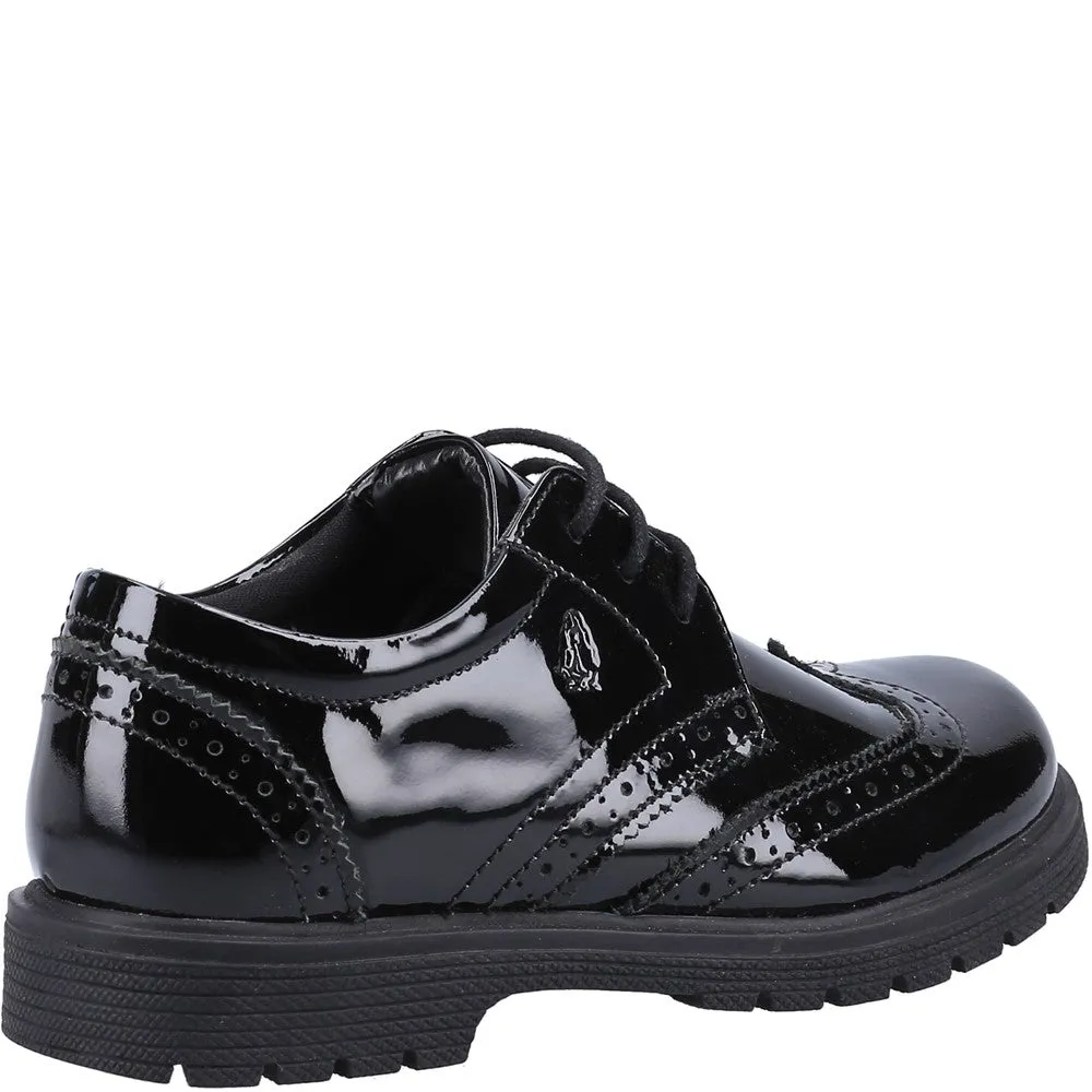 Black Sally Patent Senior School Shoes