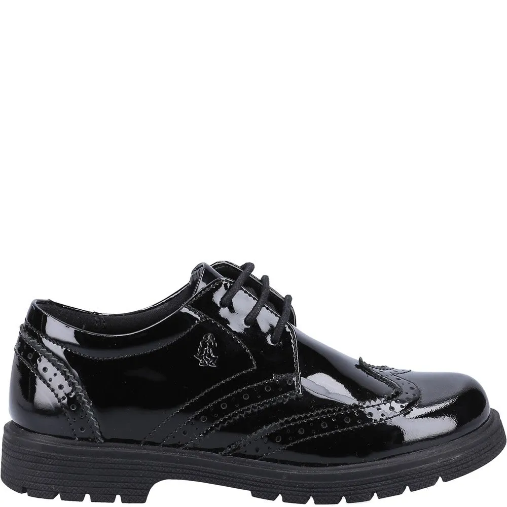 Black Sally Patent Senior School Shoes