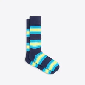 Block Stripe Mid-Calf Socks