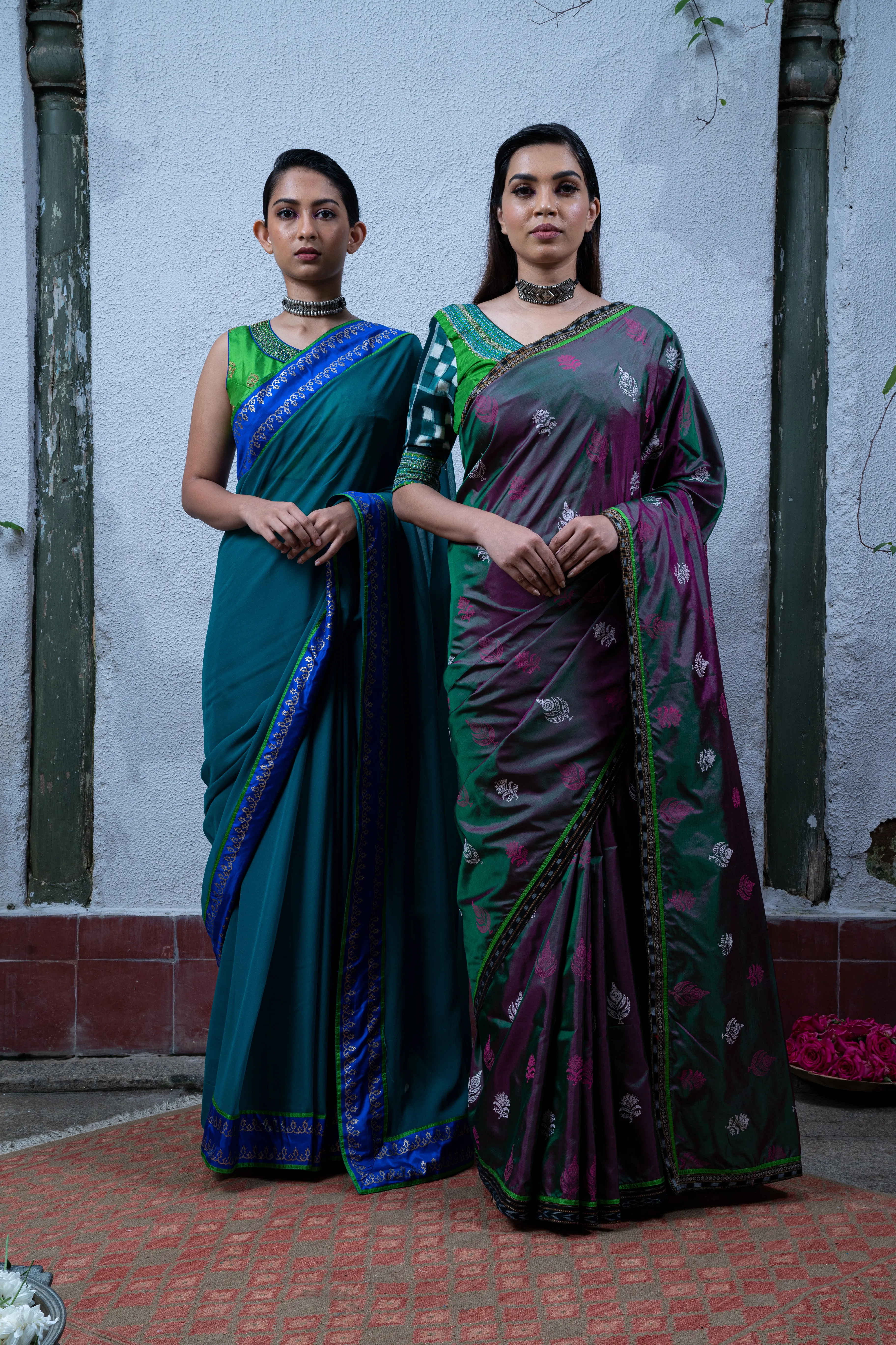 Blue Saree