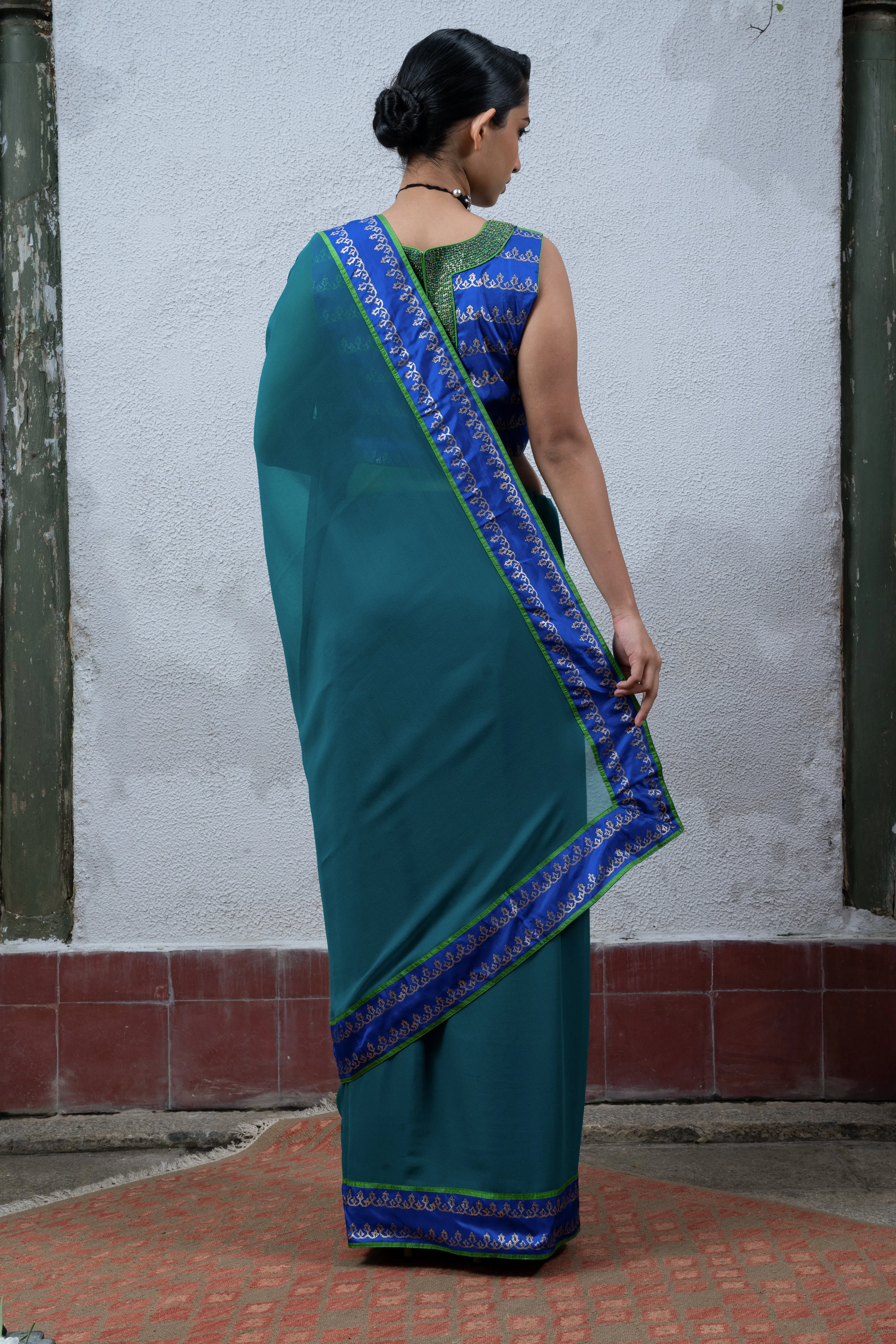 Blue Saree