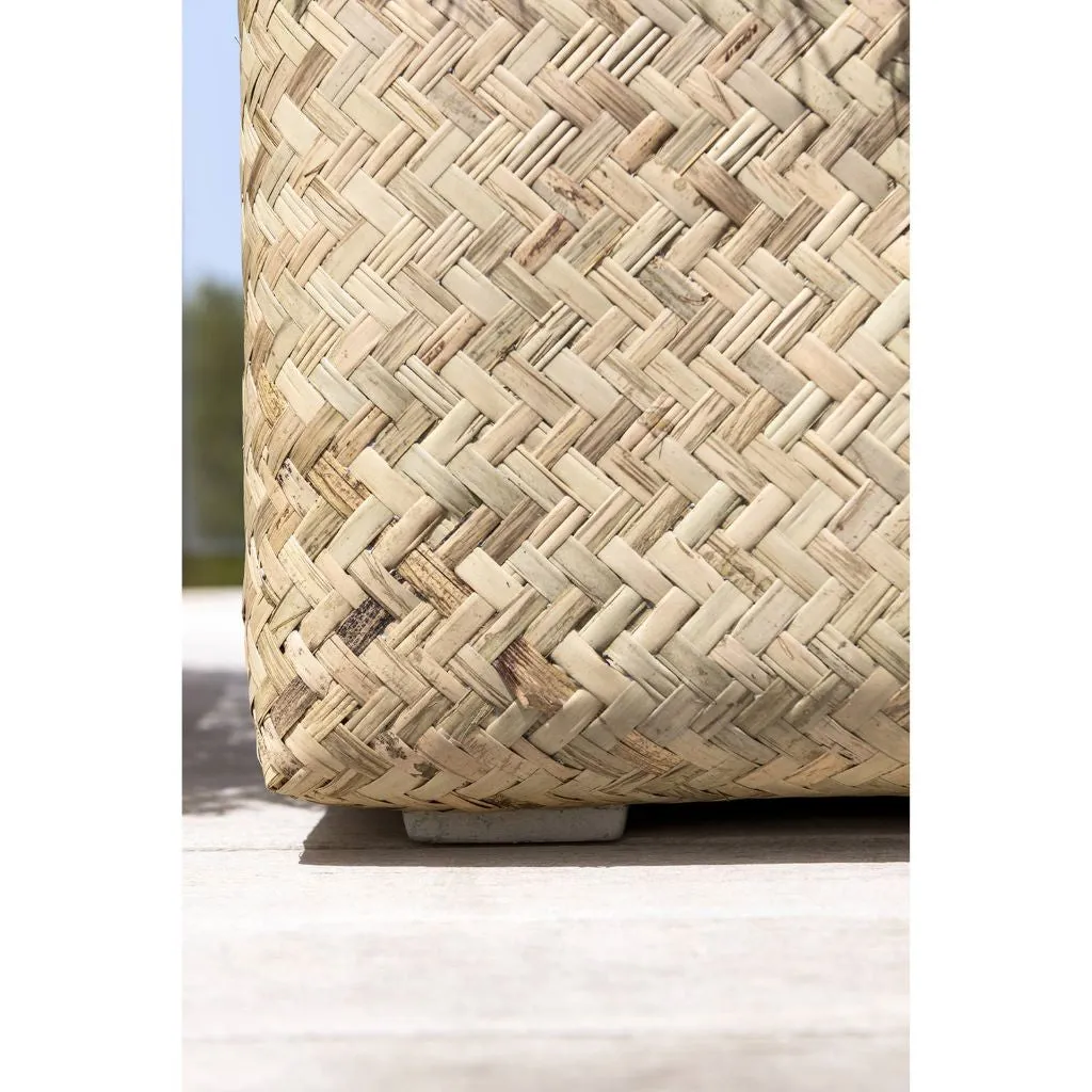 Bohemian Cement Bamboo Basket - Kobe