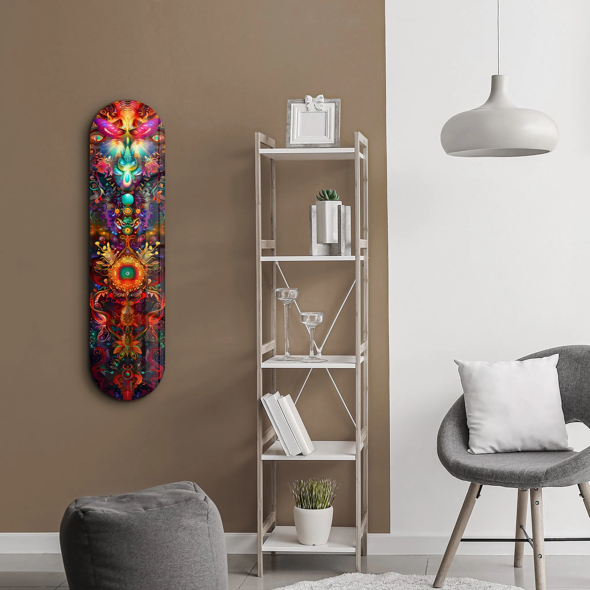 Bohemian Flower Dream V1 | Glass Wall Art