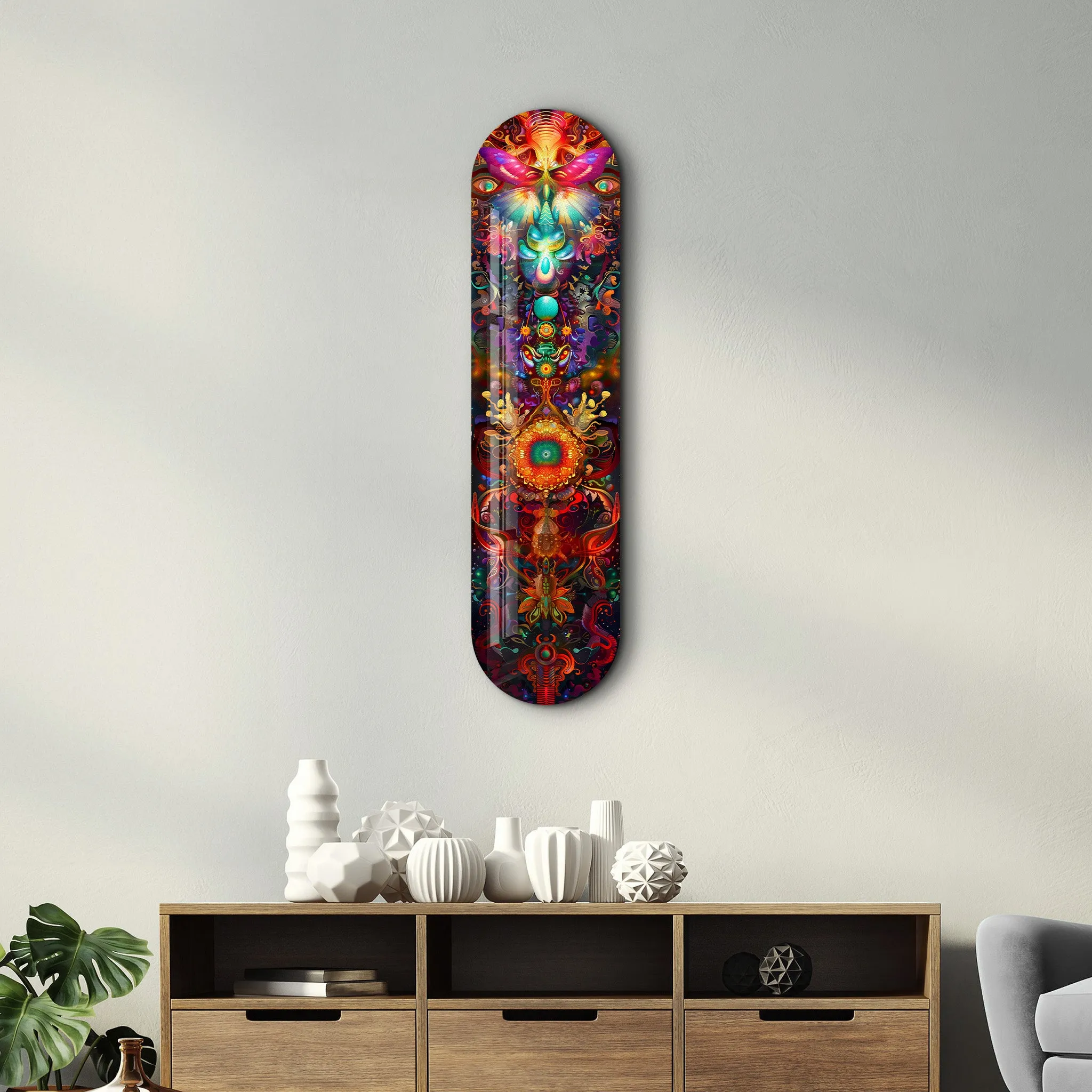 Bohemian Flower Dream V1 | Glass Wall Art