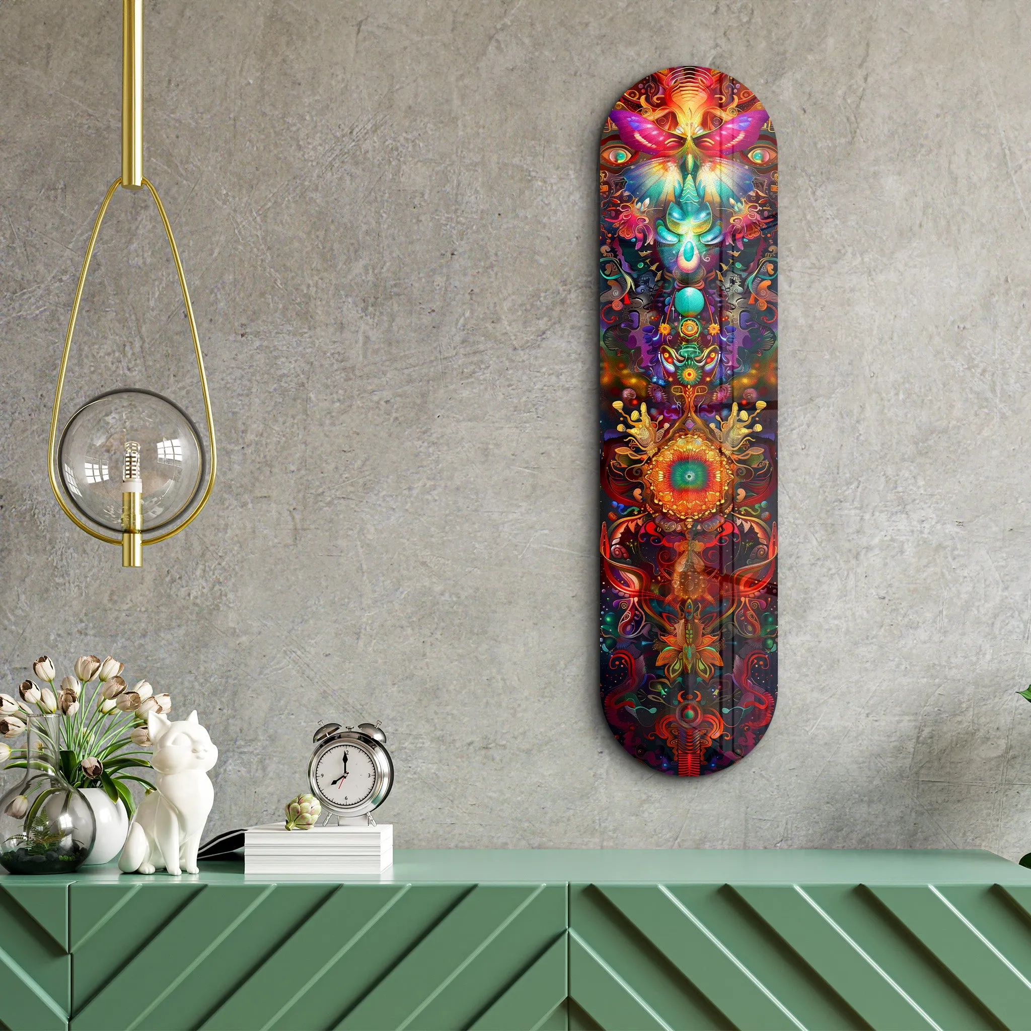 Bohemian Flower Dream V1 | Glass Wall Art