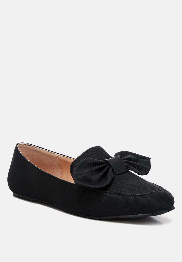 Bow Embellished Loafers By Ruw