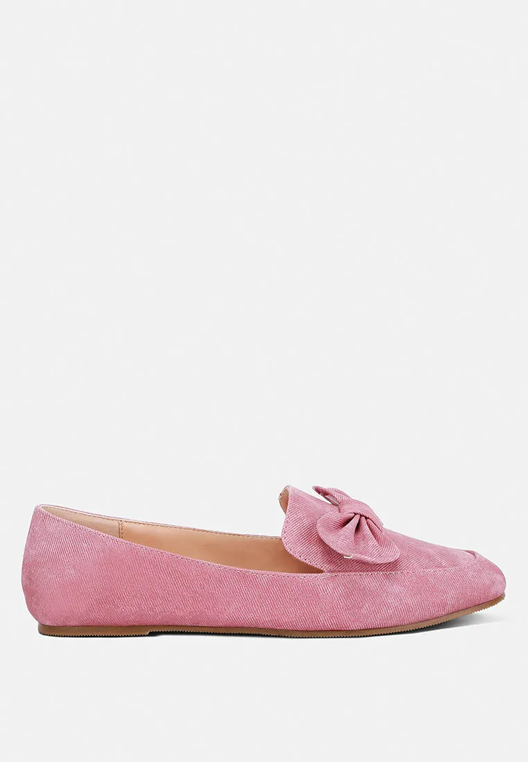 Bow Embellished Loafers By Ruw