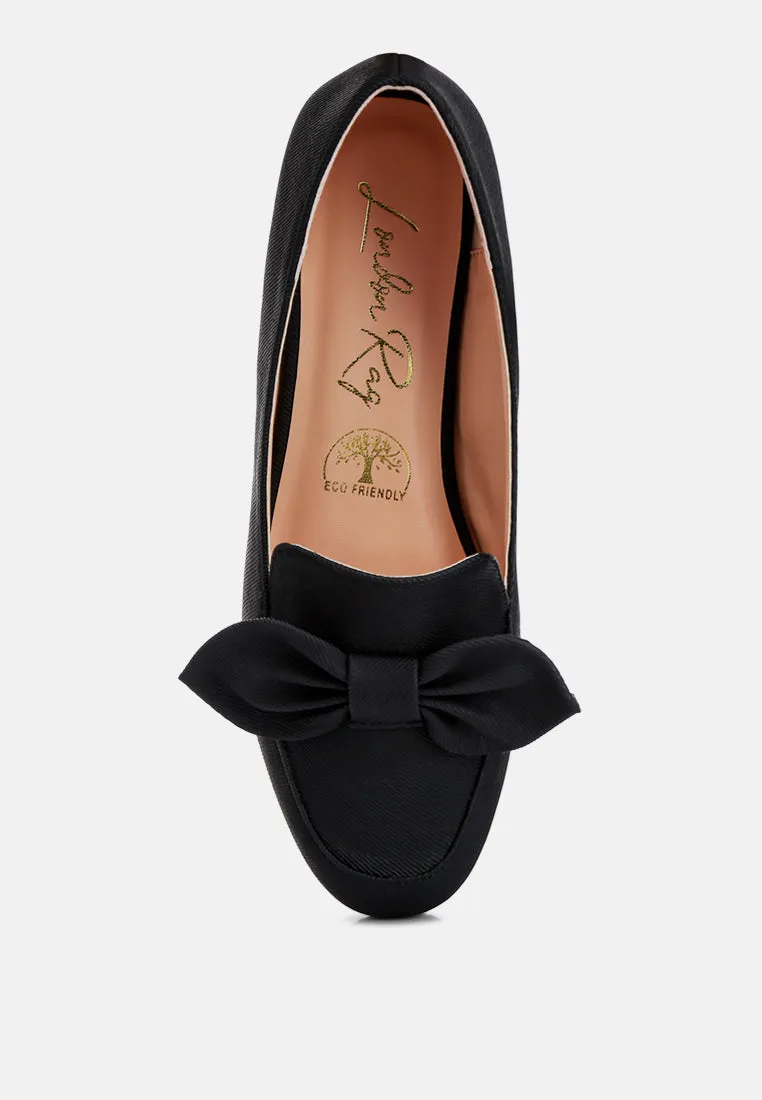 Bow Embellished Loafers By Ruw