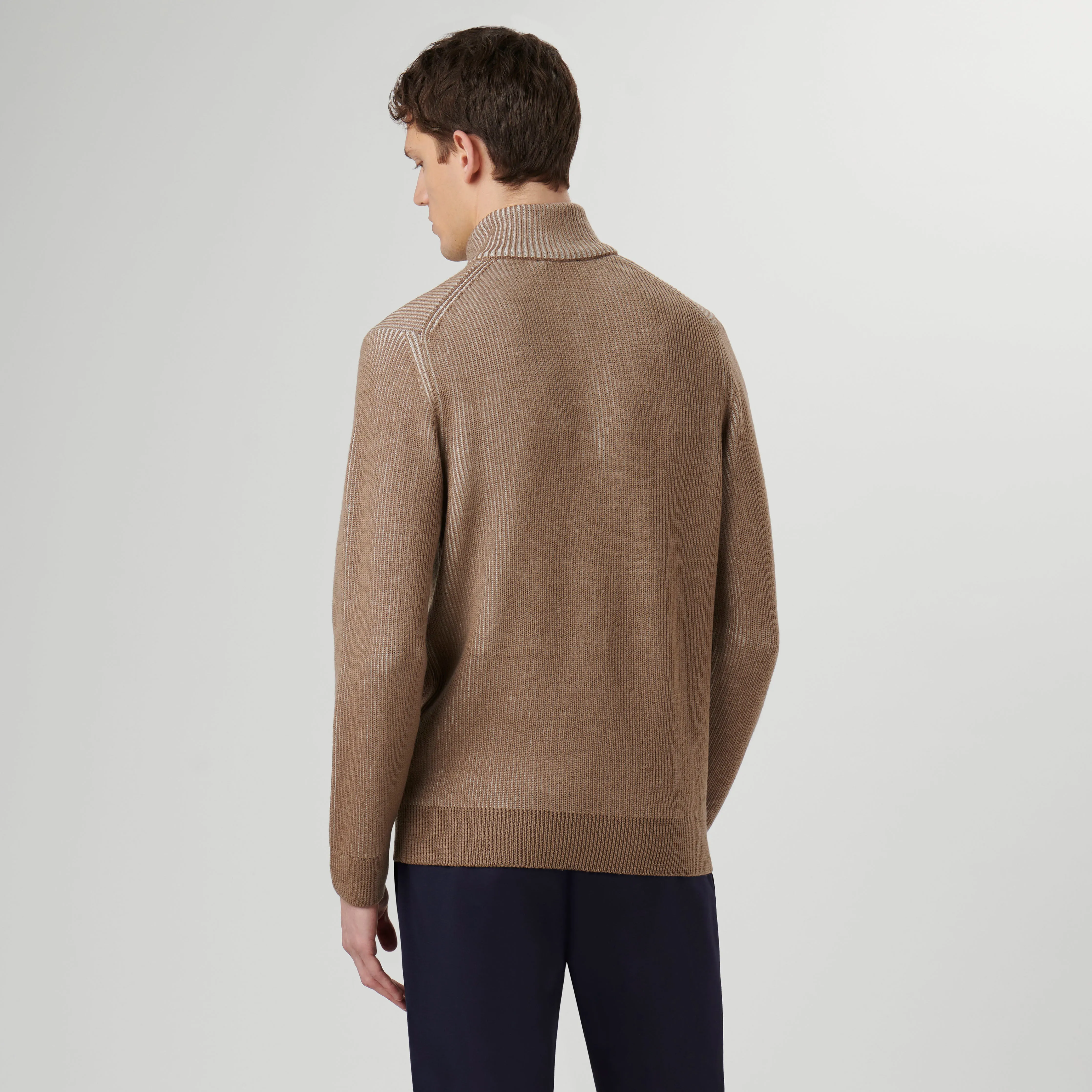 Cable Knit Quarter Zip Sweater