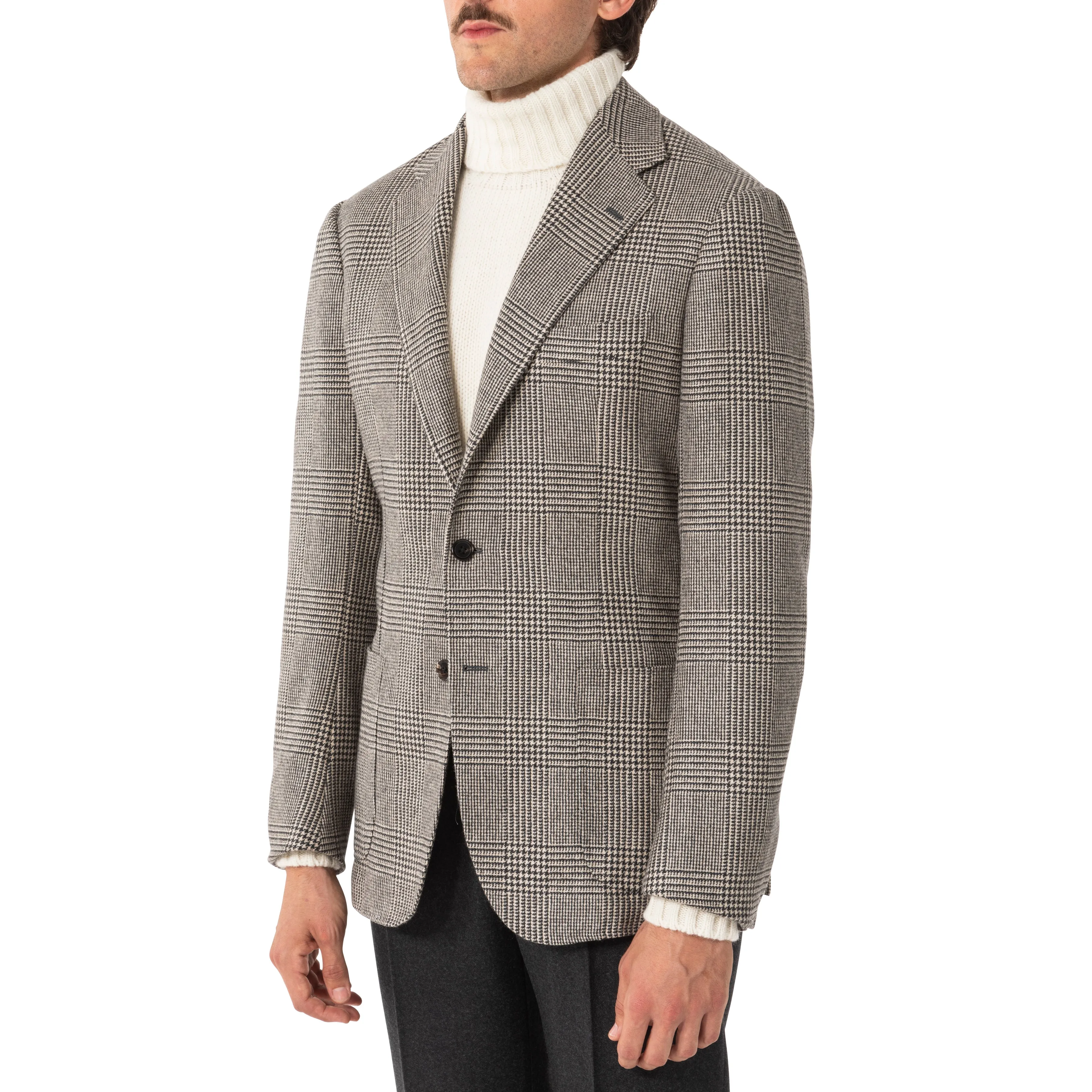 Cashmere Prince of Wales Model 3 Sport Coat