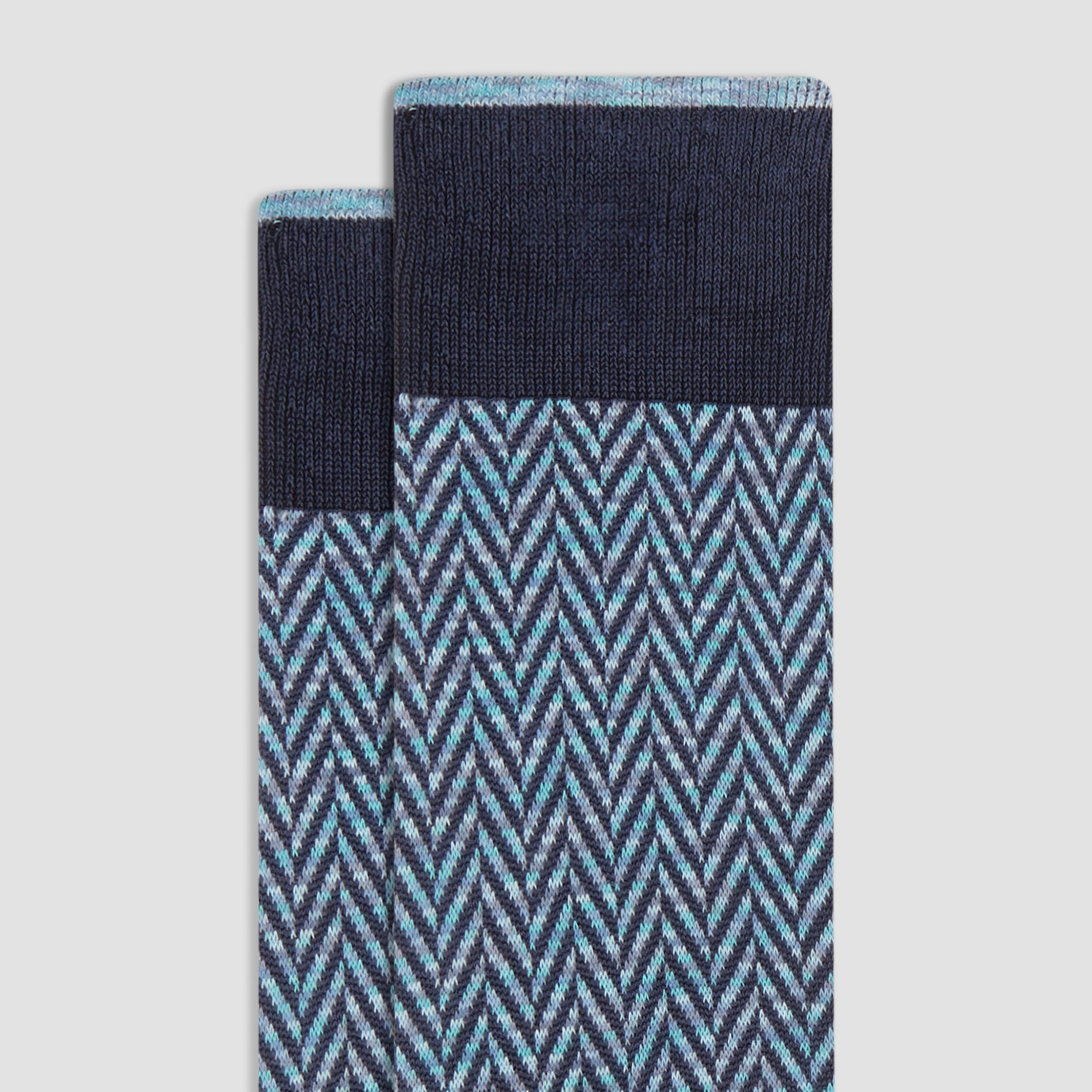 Chevron Mid-Calf Socks