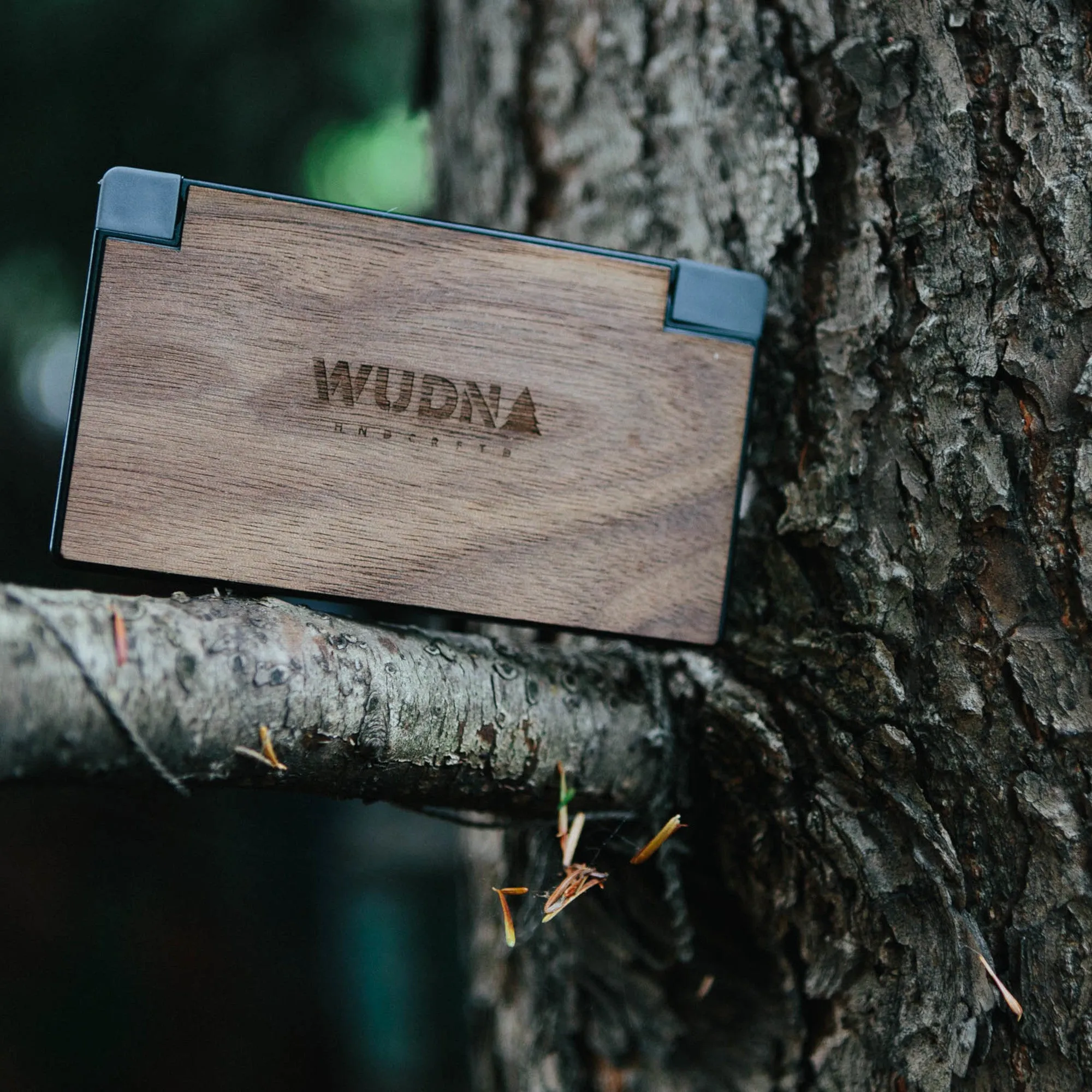 Customizable Slim-Dual Wooden Power Bank