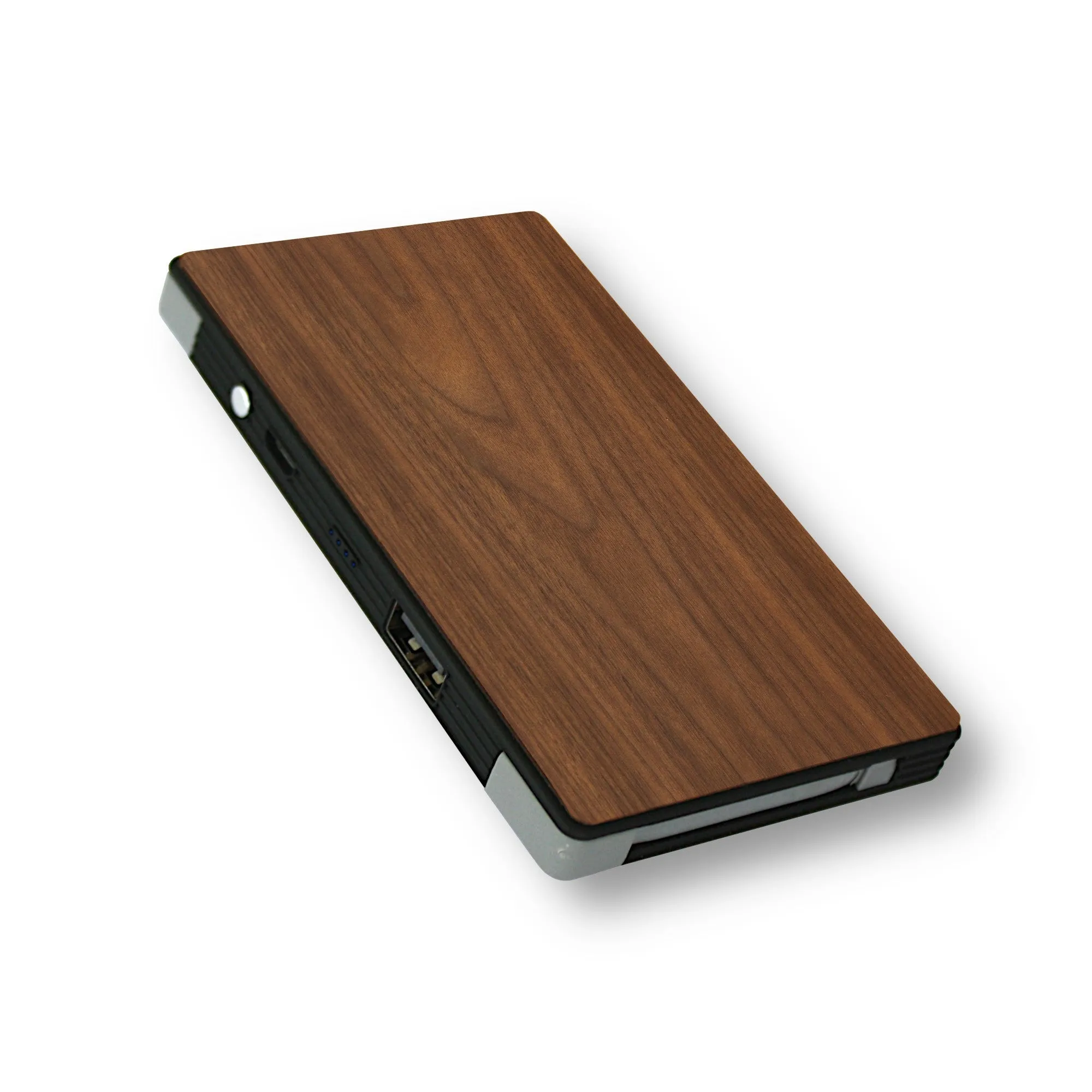 Customizable Slim-Dual Wooden Power Bank