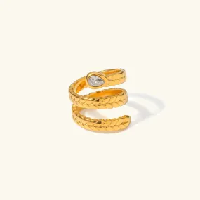 Davina Gold Serpent Ring