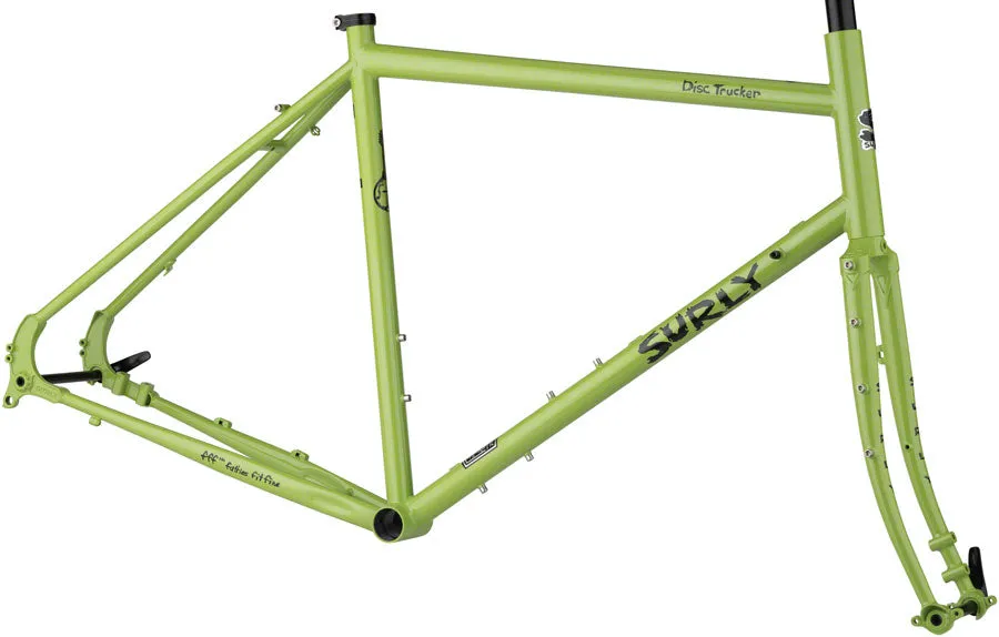 Disc Trucker Frameset - Pea Lime Soup 700