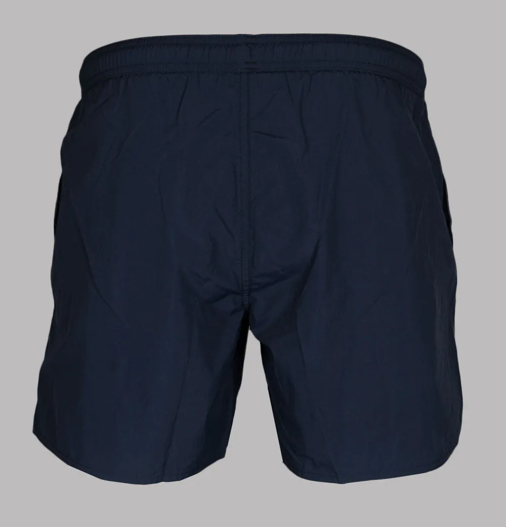 Emporio Armani Embroidered Logo Swim Shorts Navy Blue