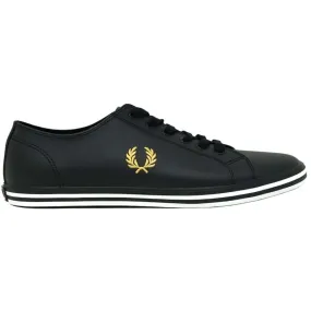 Fred Perry Kingston Black Leather Trainers