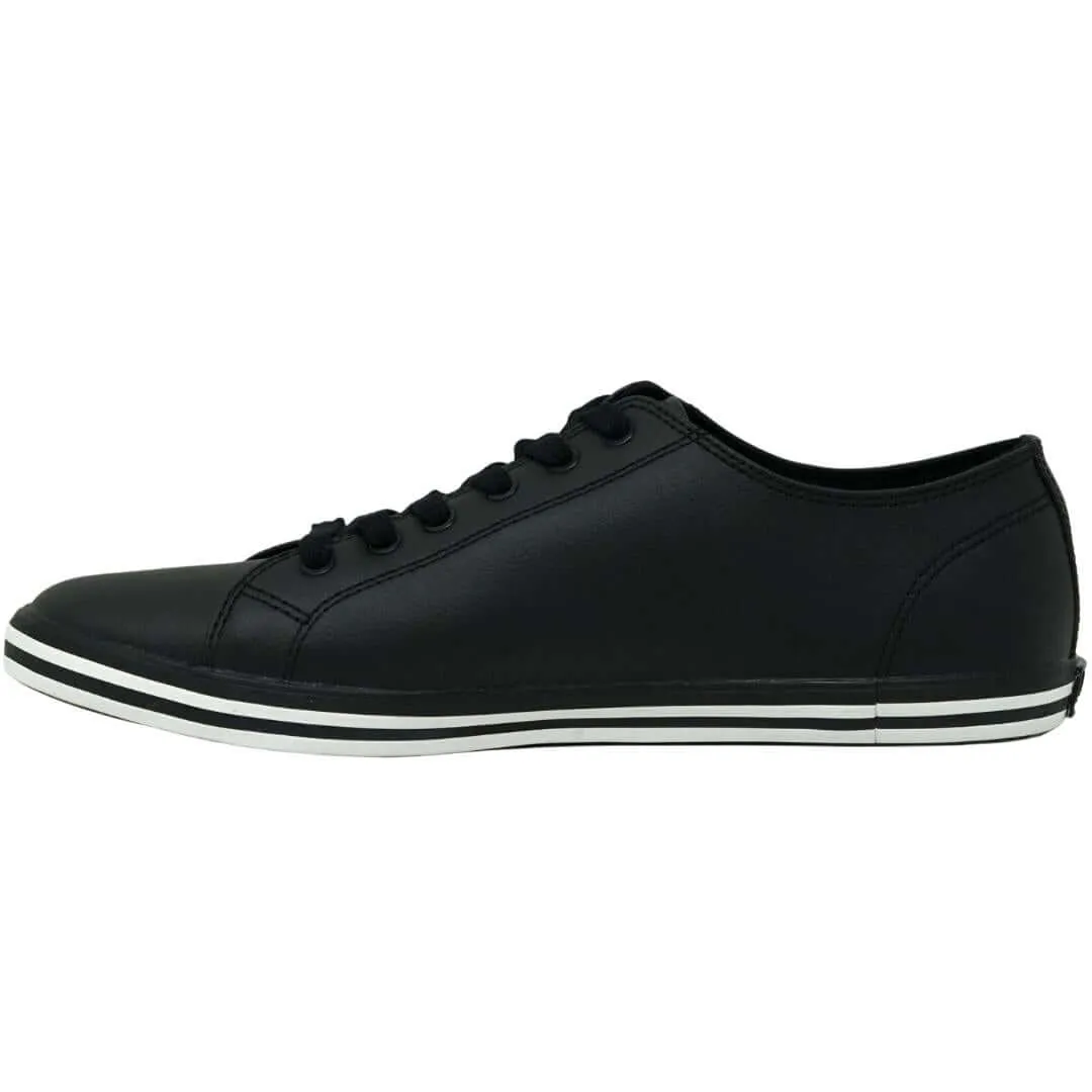 Fred Perry Kingston Black Leather Trainers